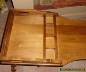 Item  Vintage Solid Maple Early American Cobbler Bench Coffee Table for Sale