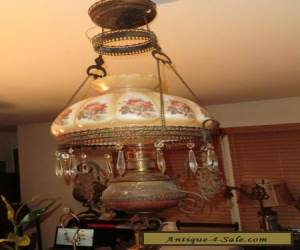 Item Antique Oil Lamp Chandelier for Sale