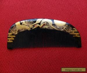 Item Excellent Vintage Japanese Lacquerware Hair Comb MAKIE (8) for Sale