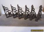 6 Cast Iron Antique Style Star Brackets, Garden Braces Shelf Bracket RUSTIC for Sale