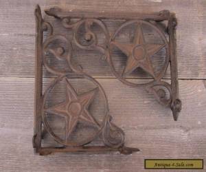 Item 6 Cast Iron Antique Style Star Brackets, Garden Braces Shelf Bracket RUSTIC for Sale