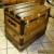 1800's Antique Victorian Large Flat Top Steamer Trunk  for Sale