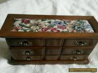 Antique wooden jewellery box