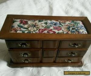 Antique wooden jewellery box for Sale