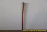 ANTIQUE SILVER HANDLED WALKING CANE for Sale