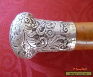 Item ANTIQUE SILVER HANDLED WALKING CANE for Sale