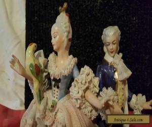 Item dresden porcelain lace dance group for Sale