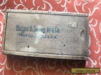 Antique/ Vintage Advertising Wooden Pencil Box.Brown & Sharpe MFG Co,
