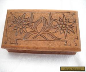 vintage wooden jewellery box for Sale