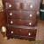 Period Empire Flame Mahogany Tall High Chest Dresser Antique Vintage Early for Sale