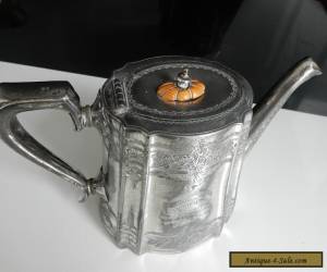 Item Antique 1903 Ornate Silver Teapot for Sale