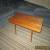 Vintage 36" Mid Century Danish Modern Slat Bench / Coffee Table Stand REAL NICE for Sale