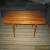 Vintage 36" Mid Century Danish Modern Slat Bench / Coffee Table Stand REAL NICE for Sale