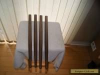 Set of 4 Vintage MID Century Danish Modern 24'' Table Legs with Brackets Cedar