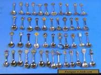 Lot of 47 Souvenir Spoons in Very Good Condition