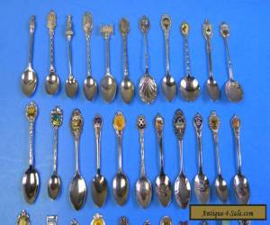 Item Lot of 47 Souvenir Spoons in Very Good Condition for Sale