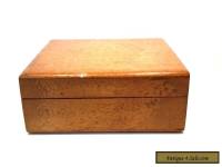 VINTAGE SMALL PLAIN WOODEN CIGARETTE CIGAR CARD BOX SPLINE JOINED CORNERS