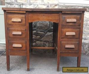 Item Stunning large antique oak desk for Sale