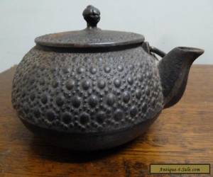 small vintage Hobnail Japanese Cast Iron Kettle            for Sale