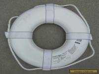 Jim-Bouy 19" US Coast Guard Approved Life Ring Preserver - White