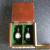 Old wooden box antique/vintage with two Mackenzie smelling salts bottles etc for Sale