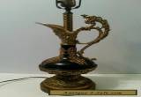 Vintage Nouveau Brass Pitcher Ewer Urn Table Lamp for Sale