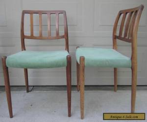 Item Set 4 Niels Moller rosewood dining chairs model # 83 Danish Modern mid century for Sale