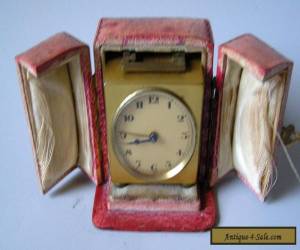 EXCELLENT SMALL CASED ANTIQUE Art Deco ALARM CLOCK 1920 for Sale
