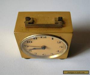 Item EXCELLENT SMALL CASED ANTIQUE Art Deco ALARM CLOCK 1920 for Sale