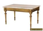 LOUIS XVI STYLE MARBLE TOP & GILT COFFEE TABLE Antique for Sale