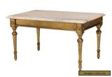 LOUIS XVI STYLE MARBLE TOP & GILT COFFEE TABLE Antique for Sale