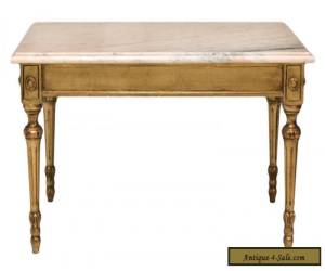 Item LOUIS XVI STYLE MARBLE TOP & GILT COFFEE TABLE Antique for Sale