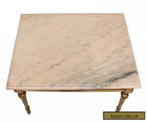 Item LOUIS XVI STYLE MARBLE TOP & GILT COFFEE TABLE Antique for Sale