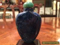 An Antique Chinese Lapis Snuff Bottle. 