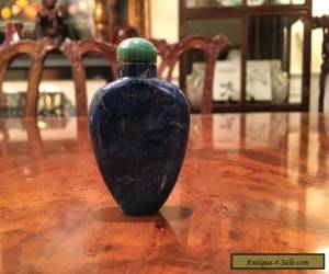 Item An Antique Chinese Lapis Snuff Bottle.  for Sale