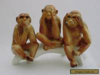 Monkeys Group Decoration Porcelain Figurine Ens German 