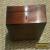 Lovely antique wooden box with square inlay on lid for Sale