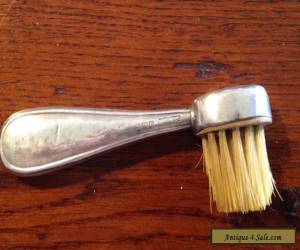 Vintage solid sterling silver moustache brush for Sale