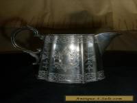 Stunning Antique Silver Plated Chased Milk Jug