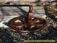 Large cast iron pulley