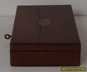 Item MAHOGANY BOX WITH KEY for Sale