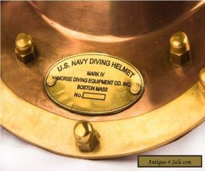 Item brass & glass 8"antique solid copper - vintage us navy mk v diver's helmet DH 02 for Sale