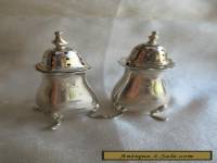 2 ANTIQUE STERLING SILVER PEPPERETTES / PEPPER SHAKERS BIRMINGHAM 1910 /1940