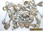 33   VARIOUS  VINTAGE / ANTIQUE  SILVER PLATED SALT / MUSTARD SPOONS    for Sale