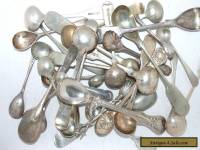 33   VARIOUS  VINTAGE / ANTIQUE  SILVER PLATED SALT / MUSTARD SPOONS   