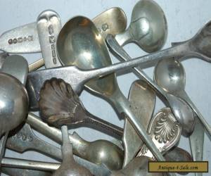 Item 33   VARIOUS  VINTAGE / ANTIQUE  SILVER PLATED SALT / MUSTARD SPOONS    for Sale