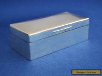 Large Solid Silver Cigar / Cigarette Box - London 1908 - Antique Sterling Cigars