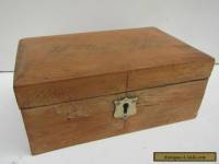 Old Solid Pine Stripped Jewellery Box