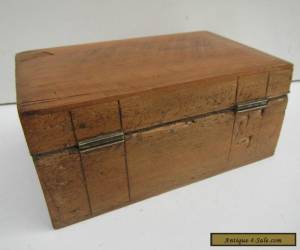 Item Old Solid Pine Stripped Jewellery Box for Sale