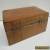 Old Solid Pine Stripped Jewellery Box for Sale